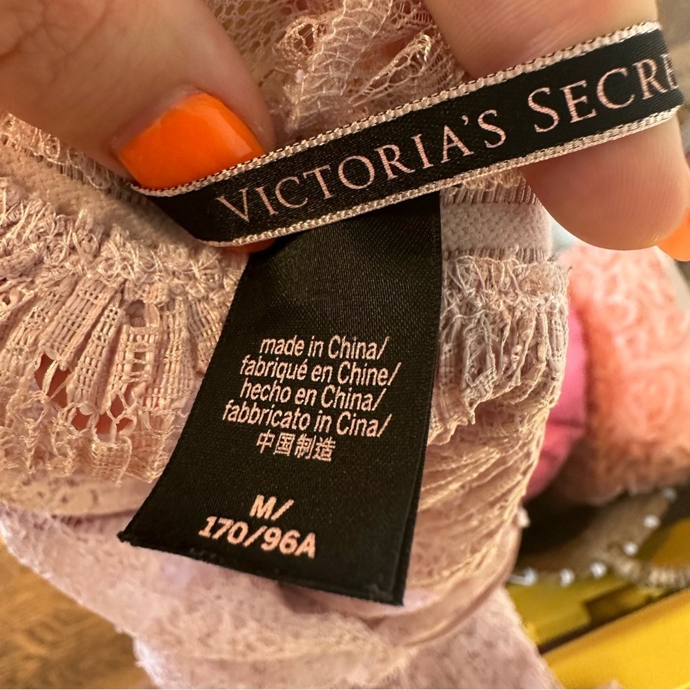 Victoria’s Secret Lilac Lace Babydoll Cami. Size: Medium. - Picture 6 of 7